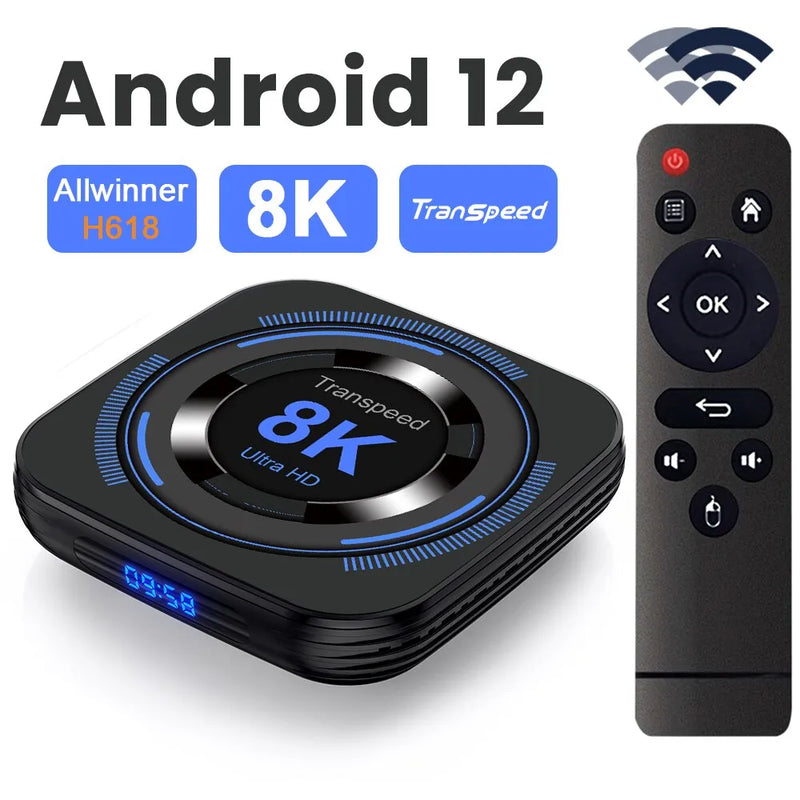 TV BOX - 64GB - Transpeed - Android 12